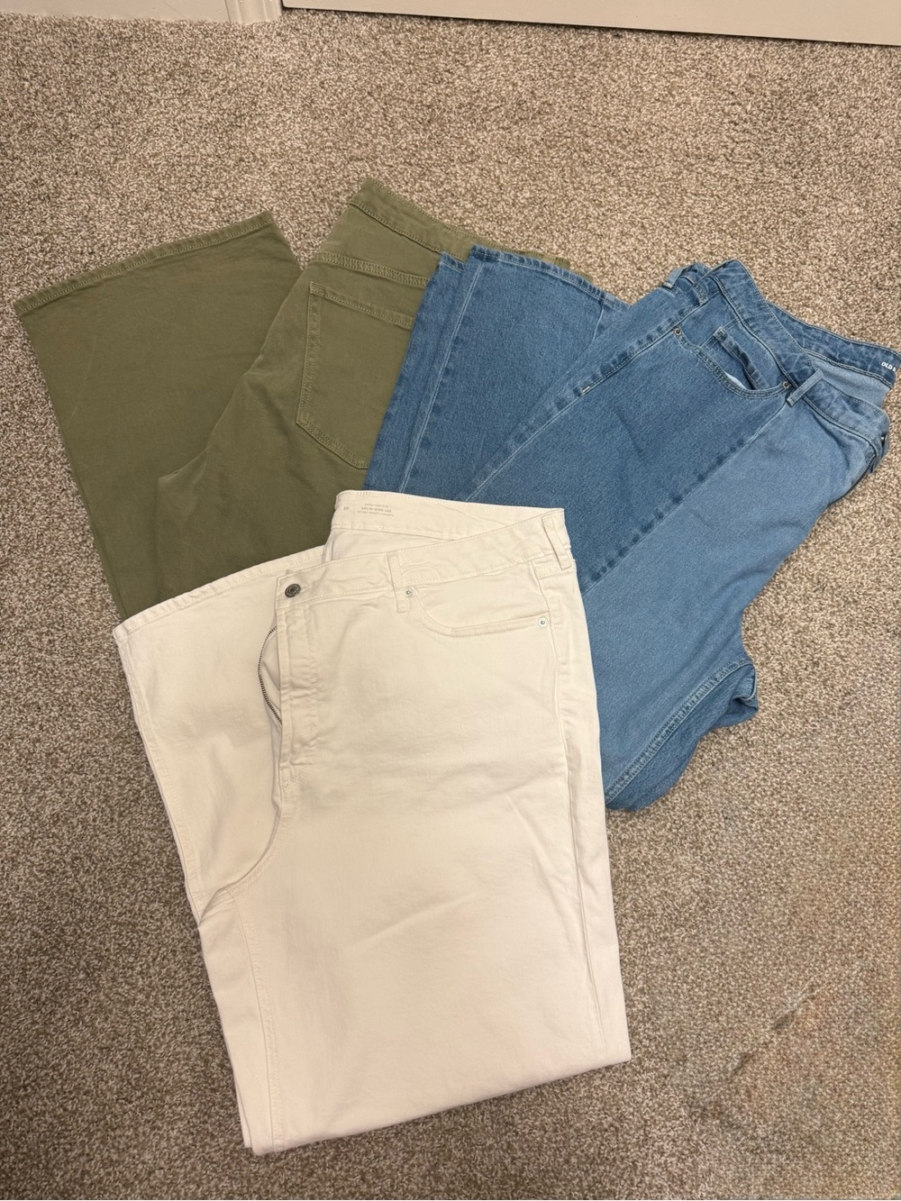 3 pairs of Size 20 Women’s Wide Leg Jeans